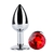 ST PLUG ANAL CHICO DE METAL CON STRAS ROJO 362001033 / SF-70088 - comprar online