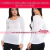 Mujer luciendo una camiseta ultra opaca de mangas largas en color blanco, ajustada al cuerpo, ideal para el frío. Lencería Catamarca, Miriam Brito.