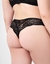 YVETTE CULOTE JOCELINE DE MICROFIBRA Y PUNTILLA NEGRO 60124N - comprar online