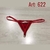 ROMANETT TANGA DE MICROFIBRA CON CORAZON Y STRASS REGULABLE ROJO 622R