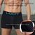 LODY BOXER ALGODON Y LYCRA ELASTICO PERSONALIZADO NEGRO TURQUESA 742N/T