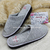 POEMA PANTUFLAS DAMA ABIERTAS DE ALGODON GRIS 807GR - comprar online