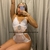 FLOW BODY AGATHA DE ENCAJE Y MICRO TUL Y TAZA FORRADA EN TUL Y TIRAS BLANCO FL 082B
