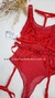 MARGA BODY DE MICROTUL Y JUEGO DE ARNES ROJO ISABODYR - comprar online