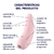 SATISFYER SUCCIONADOR DE CLITORIS 11 MODOS DE PRECION DE AIRE Y 11 MODOS DE VIBRACION RECARGABLE Y BLUETOOTH CURVY2+ 7519 / 1852 en internet