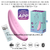 SATISFYER SUCCIONADOR DE CLITORIS 11 MODOS DE PRECION DE AIRE Y 11 MODOS DE VIBRACION RECARGABLE Y BLUETOOTH CURVY3+ 7526