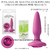 SEX SHOP A PLUG ANAL DE SILICONA ATERCIOPELADA CON STRASS CHICO PINK NO-0510-74