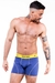 NARCISO BOXER NUBIA ALGODON AZUL AMARILLO - comprar online