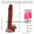 ST CONSOLADOR DE SILICONA CON SOPAPA DE USO ANAL O VAGINAL DE REAL COCK 6 QY-M019MARRON