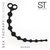 ST BOLITAS ANALES BEADS SI082 BLACK