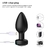 Imagen de ST KIT DE PLUG ANAL DE SILICONA 4 TAMAÑO 1 CON VIBRADOR A CONTROL REMOTO RECARGABLE KIT 2 ST-AN-0156