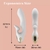 ST DOBLE ESTIMULADOR PUNTO G Y CLITORIS Y CON VIBRADOR REGARGABLE LUXURY WHITE ST-VB-0239 - tienda online