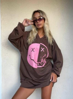 Buzo oversize sonrisa - comprar online
