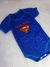 Body azul super bebê