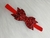Laço vermelho de brilho