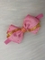 Laço rosa e dourado