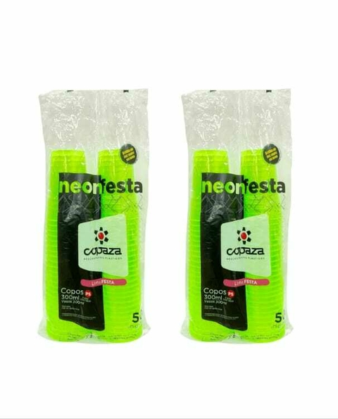 Copo Neon Copazzo Verde 300ml