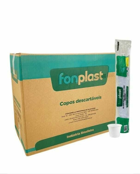 FONPLAST Copo de 50ml Branco PS Fonplast com 5.000 unidades