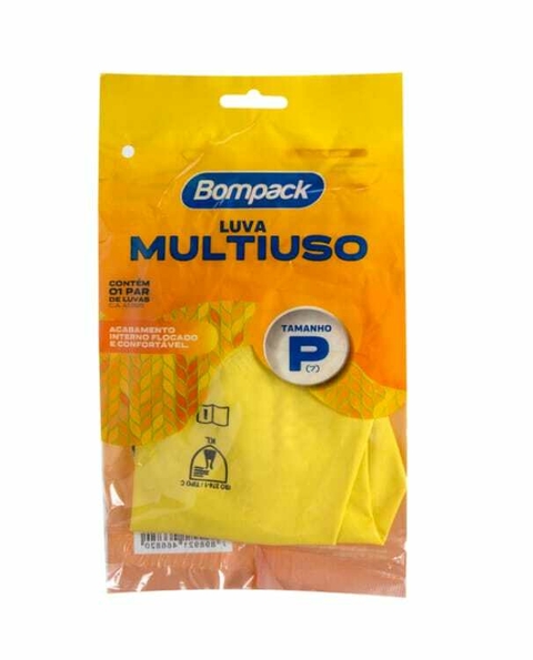Luva Verniz Bompack amarela tamanho P Tarefas Pesadas