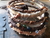 Pulsera Wrap Gypsy Sari | pulsera wrap tribal | alambre de memoria con cuentas | pulsera tribal | pulsera bohemia | 7 x wrap