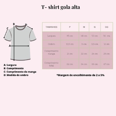 Imagem do T-shirt gola alta de malha