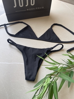 Biquini fita top fixo preto - loja online