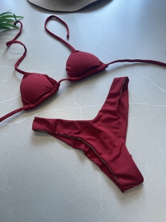 Biquíni asadelta fio duplo e top cortininha - JUJU MODA PRAIA
