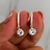 ARGOLLAS CON BRILLANTES Y DIJE CIRCULO