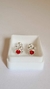 ABRIDORES FLORCITA CON PIEDRA ROJA