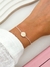 PULSERA CIRCULAR CON DIJE DE FLOR