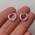 ARGOLLAS CON MINI BRILLANTES CALADAS 1.2 CM en internet