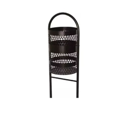 Lixeira Para Calçada De Rua Externa Preta - comprar online