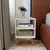 Mesa de Cabeceira Nicho Quarto Casal Decoração Retro Palma Branco - comprar online