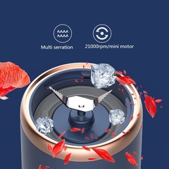 Espremedor elétrico pequeno portátil, lâmina de aço inoxidável, copo de frutas, liquidificador smoothie automático, ferramenta de cozinha!! - loja online