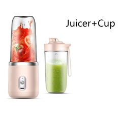 Espremedor elétrico pequeno portátil, lâmina de aço inoxidável, copo de frutas, liquidificador smoothie automático, ferramenta de cozinha!! - comprar online