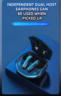 Lenovo Fone de Ouvido GM2 Pro sem Fio, Bluetooth 5.3, Chamadas em Alta Definição, Headset com Microfone para Jogos, Modo Duplo, Baixa Latência, Original - loja online