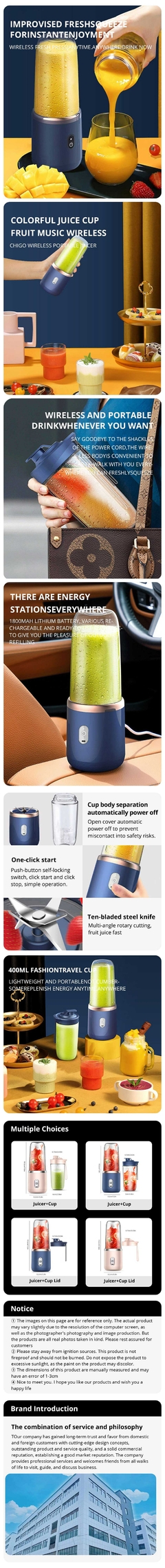 Espremedor elétrico pequeno portátil, lâmina de aço inoxidável, copo de frutas, liquidificador smoothie automático, ferramenta de cozinha!! - loja online