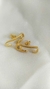Brinco Earhook Dourado com ponto de luz. - comprar online