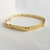 Pulseira 7 placas lisas.