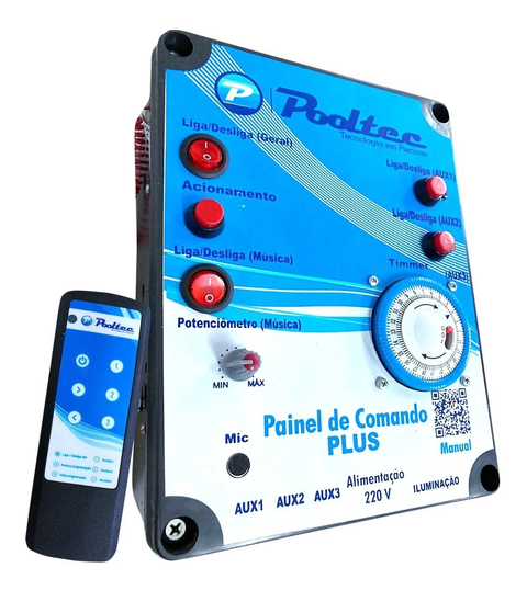 Comando Para Piscinas Mod Plus Com Auxiliar P/ Até 500led's