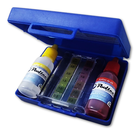 ESTOJO TESTE PARA MEDIR O NÍVEL DE PH E CLORO DA PISCINA