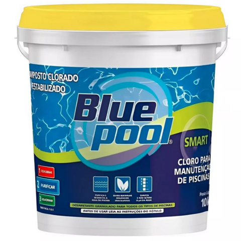 CLORO BLUEPOOL FLUIDRA PARA LIMPEZA DE PISCINAS BALDE 10 KG