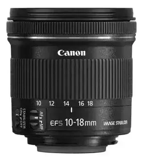 Lente Objetivo Canon Eos Rebe Ef-s 10-18 Mm F/4.5-5.6 Is Stm