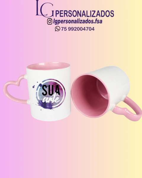 CANECA COM ALÇA DE CORAÇÃO - comprar online