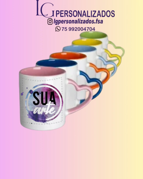 CANECA COM ALÇA DE CORAÇÃO