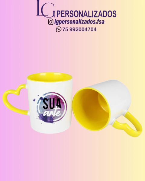 CANECA COM ALÇA DE CORAÇÃO - loja online