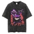 camiseta extragrande, anime, vintage, algodão, lavado - comprar online