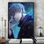 Jutsu kaisen poster gojo satoru anime decoração do quarto parede moderna arte - JanPAX
