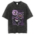 camiseta extragrande, anime, vintage, algodão, lavado