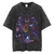 camiseta extragrande, anime, vintage, algodão, lavado - JanPAX